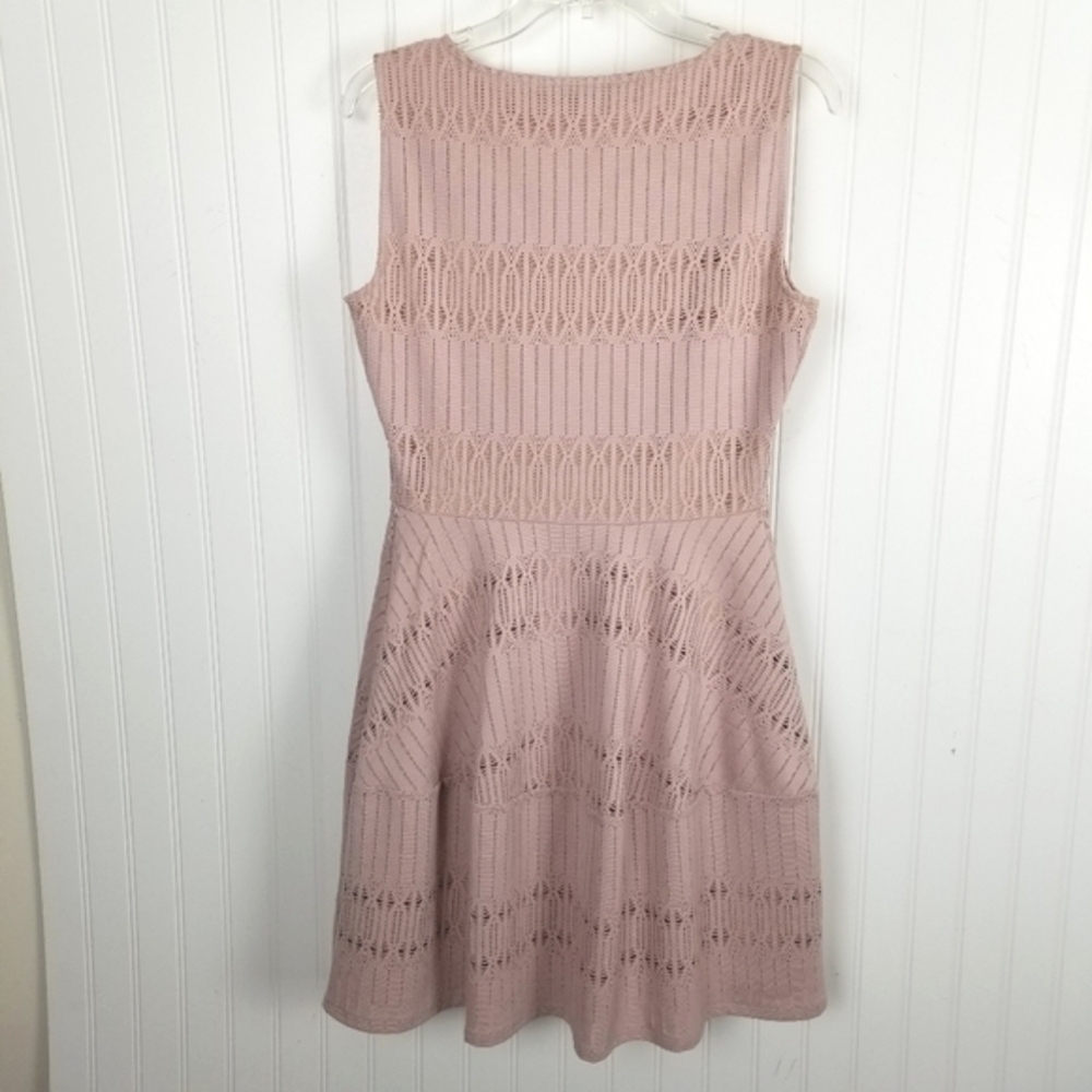 BCBGMaxAzria Amberly Dress A Line Mini Office Siren Stretch Pink Size Small - Picture 3 of 11